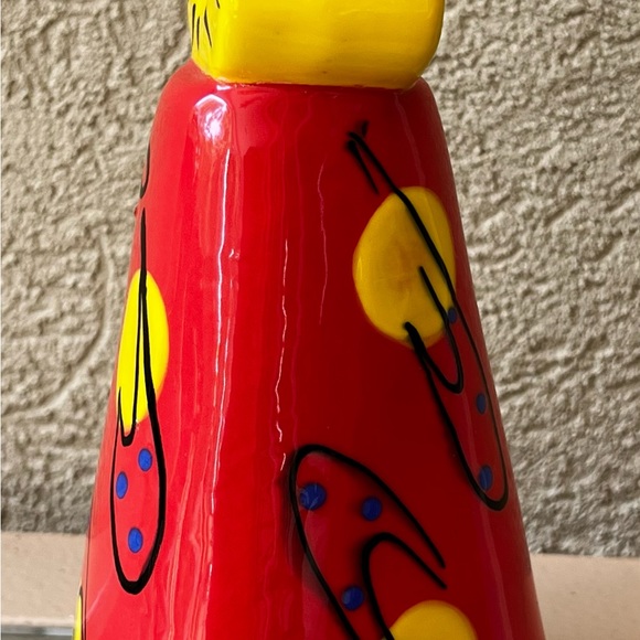 Vtg BROUSSARD Hand painted Colorful and Whimsical Bell Style Figurine 7.75” tall - Picture 8 of 11